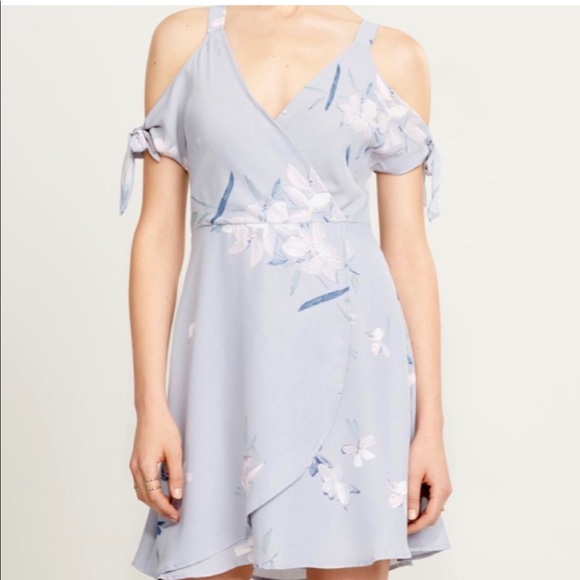 Dynamite Cold Shoulder Wrap Dress - Picture 9 of 9